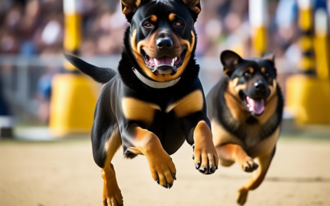 罗威纳犬与德牧在犬类运动比赛中的表现与技巧